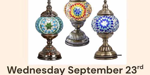 Turkish Mosaic Lamps SOLD OUT!