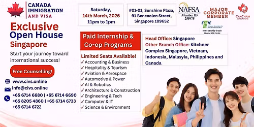 Open House | INFO & APPLICATION DAY | SINGAPORE