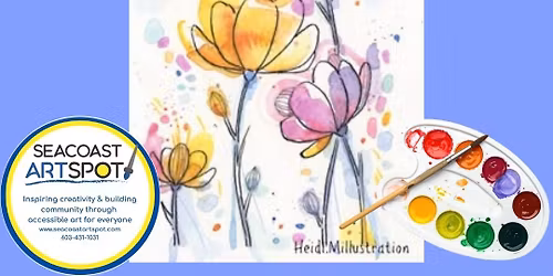 Watercolor Workshop: Abstract Florals! $44