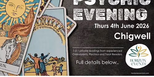 PSYCHIC & TAROT EVENING Chigwell 2026
