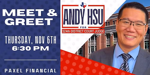 Meet & Greet - Andy Hsu for Judge