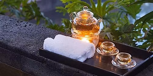 Spa sound bath and tea