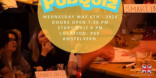 International PubQuiz  | Free entry | English presentation