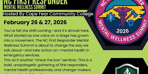 NC FIRST RESPONDERS MENTAL WELLNESS SUMMIT