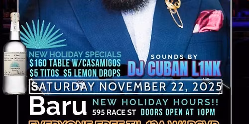 R&B SATURDAYS @ Baru