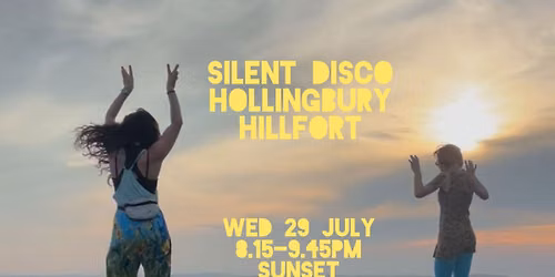Daylight Disco Club- Hollingbury Hillfort sunset silent disco