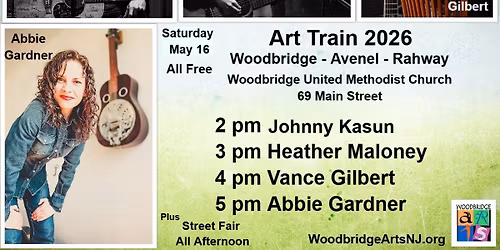 Art Train Day - Johnny Kasun, Heather Maloney, Vance Gilbert & Abbie Gardner