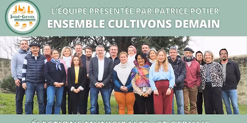 R\u00e9union publique pour les \u00e9lections du 15 mars \u00e0 St Gervais - Liste pr\u00e9sent\u00e9e par Patrice POTIER