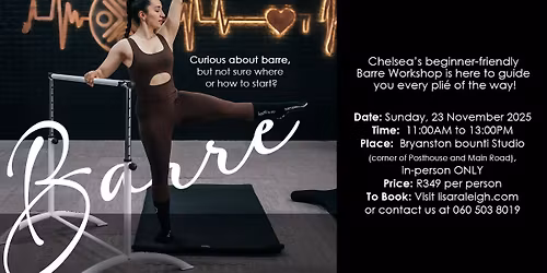 BEGINNER BARRE WORKSHOP | WITH CHELSEA