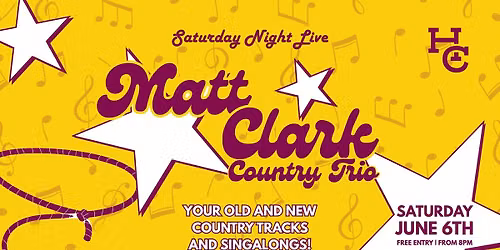 MATT CLARK COUNTRY TRIO AT HOTEL COMMONWEALTH