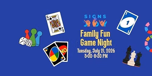 Signs of J.O.Y. Family Fun Game Night