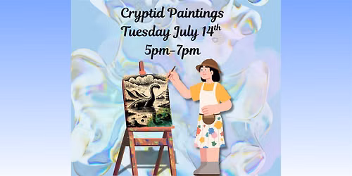 Cryptid Painting @ the Library