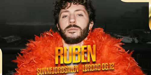 KONSERT MED RUBEN \/\/ LIVE SUNNFJORDSALEN \/\/ LAURDAG 6\/12-25