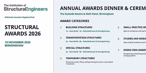 Annual Dinner and Structural Awards Ceremony 2026