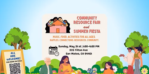 🎉 Community Resource Fair & Summer Fiesta 🎉 — 225 Tilton Ave, San Mateo, CA, United States, California 94401