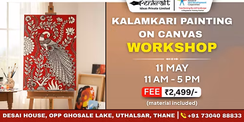 Penkraft Kalamkari Painting on Canvas Workshop