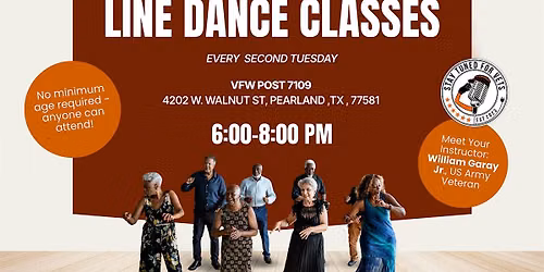 Line Dance Classes for Veterans & Family Members