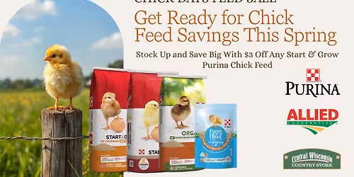 Chick Days Feed Sale