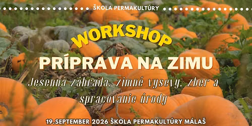 Workshop: Pr\u00edprava na zimu