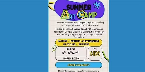 Summer Art Camp at Meraki Emporium