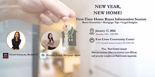 New Year New Home - First Time Home Buyer Information Session