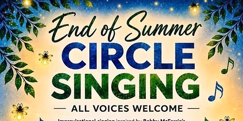 CIRCLE SINGING AT FRIENDS