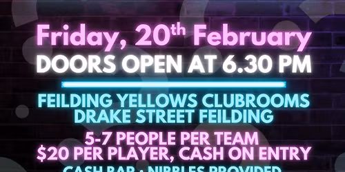 QUIZ NIGHT \ud83e\udde0? FCC FUNDRAISER \ud83c\udfcf SAVE THE DATE!!