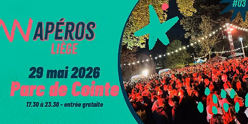 Les Ap\u00e9ros Li\u00e8ge \/\/ 29 mai \/\/ Parc de Cointe