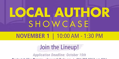 Local Author Showcase @ Main (Join the lineup!)