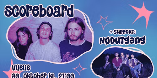 scoreboard + SUPPORT: N\u00f8dutgang