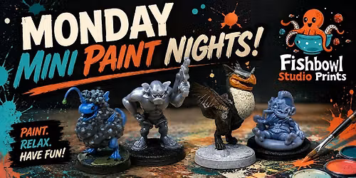 Let\u2019s Paint Pok\u00e9mon and pets! Miniatures MONDAYS