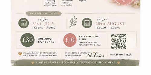 Mini & Me Summer Self-Spa Experience