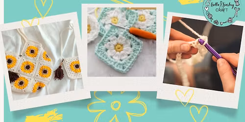 Crochet daisy Granny square workshop