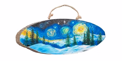 "Starry Night Winter", BYOB PAINT & SIP EVENT with Lisa