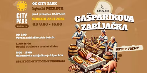 Gašparíkova tradičná zabíjačka v CITY PARK Trenčín
