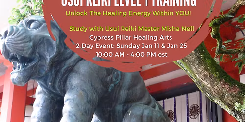 Usui Reiki Level 1 Certification * Two Day In Person or Virtual Event with Reiki Master Misha Nell