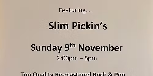 Sunday Session\u2019s ft Slim Pickin\u2019s