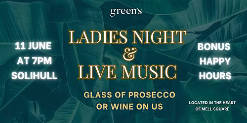 Ladies Night with Live Music June Special