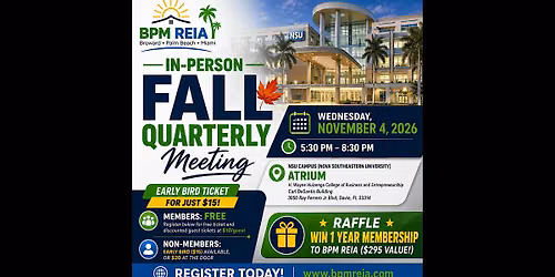 In-Person Fall Quarterly Meeting