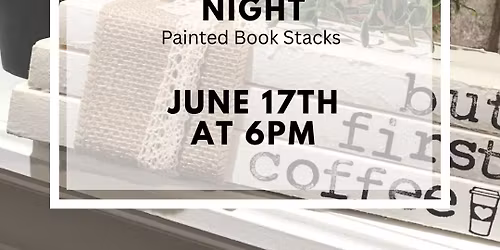 Bookish Craft Night - Painted Book Stacks