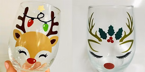 Wine trail - Reindeer-Glass Painting