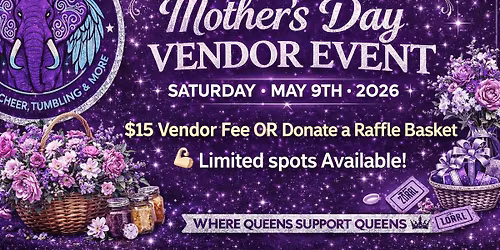 Mother Day Vendor Event \ud83e\ude75\ud83d\udc18\ud83d\udc9c