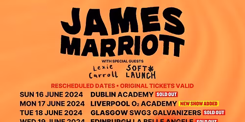 James Marriott Liverpool Tickets