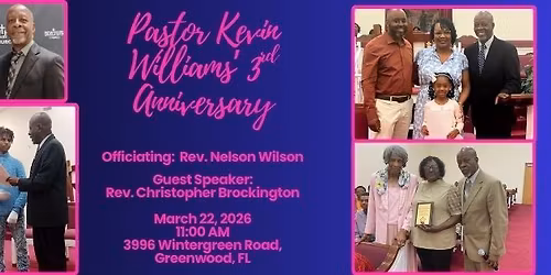 Pastor Kevin Williams' 3rd pastoral anniversary 