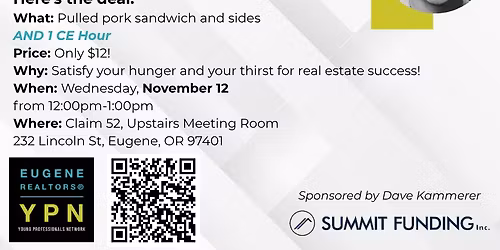 Here Comes the Judge-BBQ and Business with Eugene REALTORS\u00ae YPN