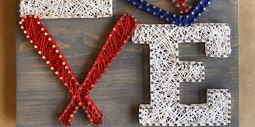 Baseball Love String Art Craft Class Workshop