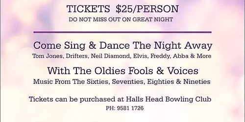 Variety Show at Halls Head Bowling club
