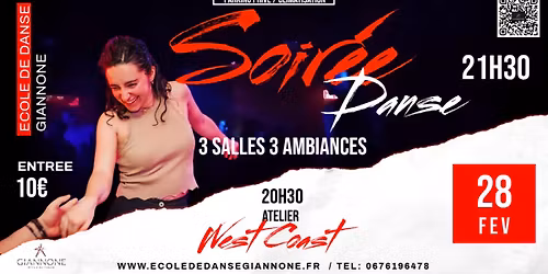 SOIREE 3 SALLES 3 AMBIANCES Giannone \u00e9cole de danse
