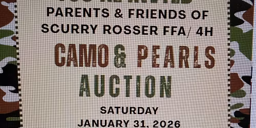 2026 Parents & Friends Camo & Pearls FFA\/ 4H Auction