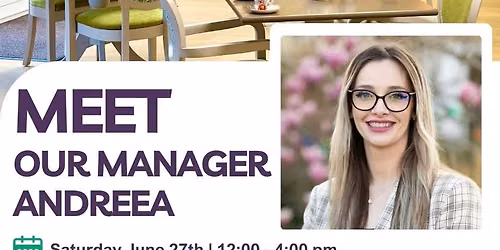 Meet our Manager - Andreea 